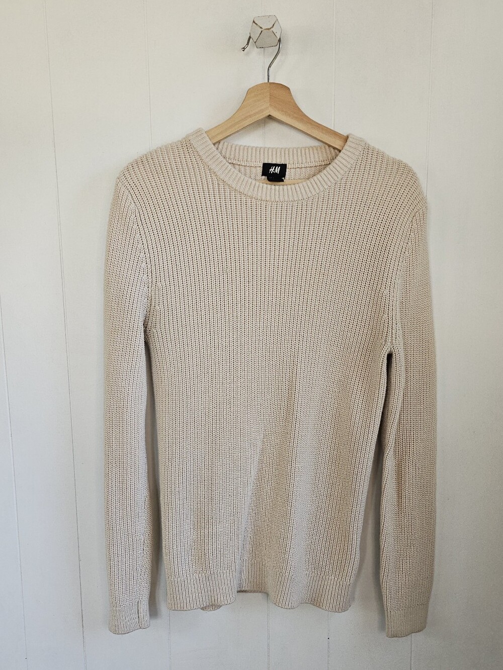 H&M Cream Knit Crewneck Sweater
